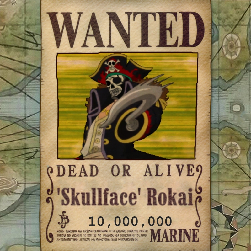 Skullface Rokai Wanted Poster by PirateRaider on DeviantArt
