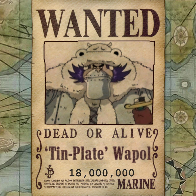 Tin-Plate Wapol Wanted Poster by PirateRaider on DeviantArt