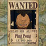 Ping Pong Wanted Poster
