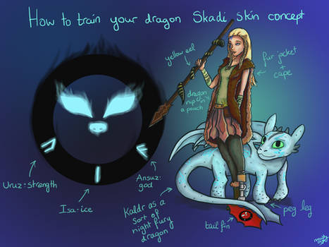 Skadi Skin Concept - How to train your dragon