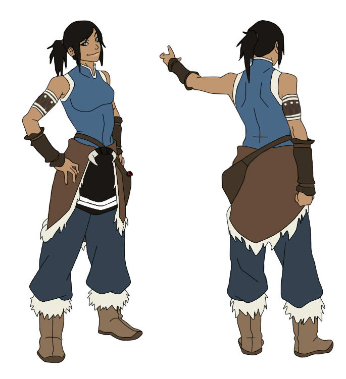 Korra first real design by ag121798 on DeviantArt