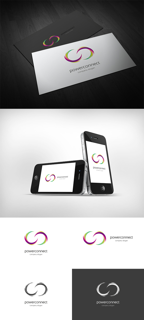 Power Connect Logo Design Template