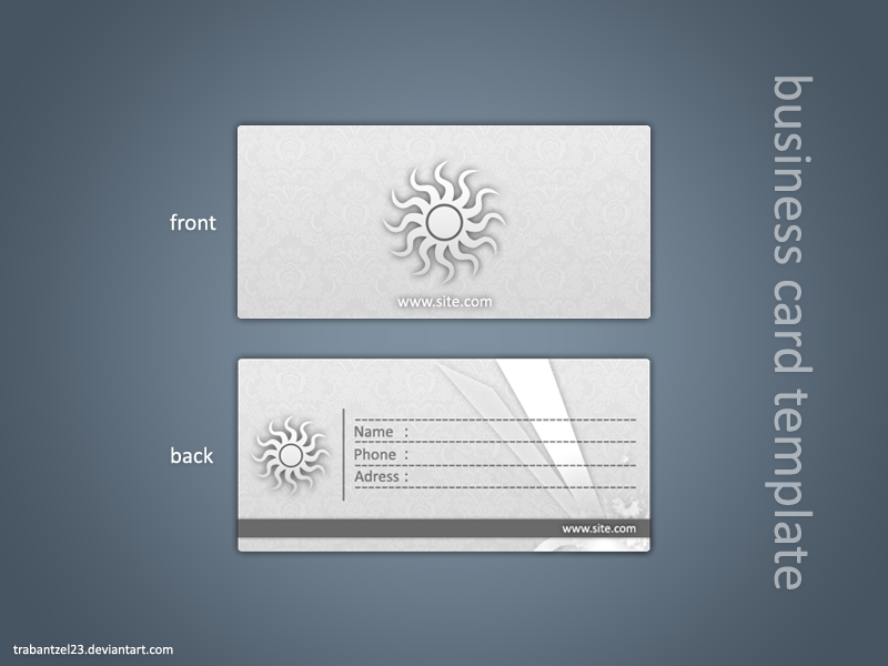 Business card template