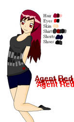 Agent Red reference sheet