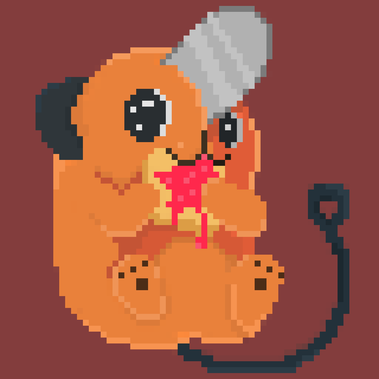 Pochita Pixel Art Finalizado by PinkMask24 on DeviantArt