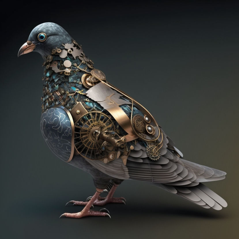 pigeon mécanique Le Ramier marque V B avec la boite d' origine pigeon mécanique Le Ramier marque V B avec la boite d' origine