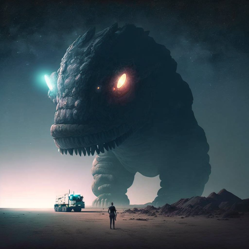 Spaceman Creature Giant Space Creatures #1 by VillaArte on DeviantArt
