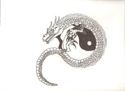 Dragon and Yin Yang