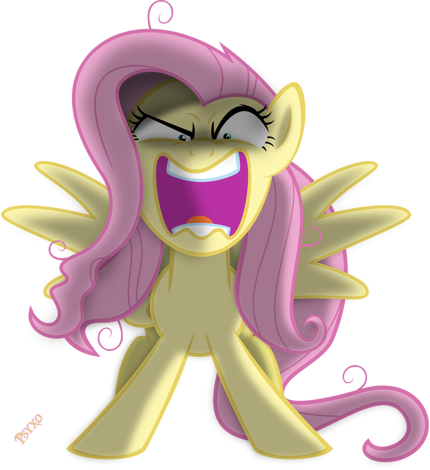 Flutterrage Fluttershy Flutterrage by Psyxofthoros on DeviantArt