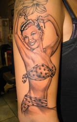 pin up girl tattoo