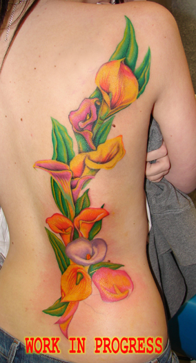 calla lily tattoo