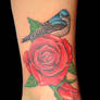 Rose and Bluebird