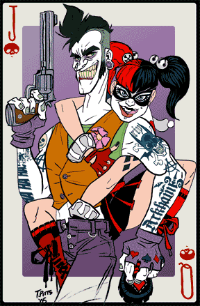 joker and harley- gutterpunk