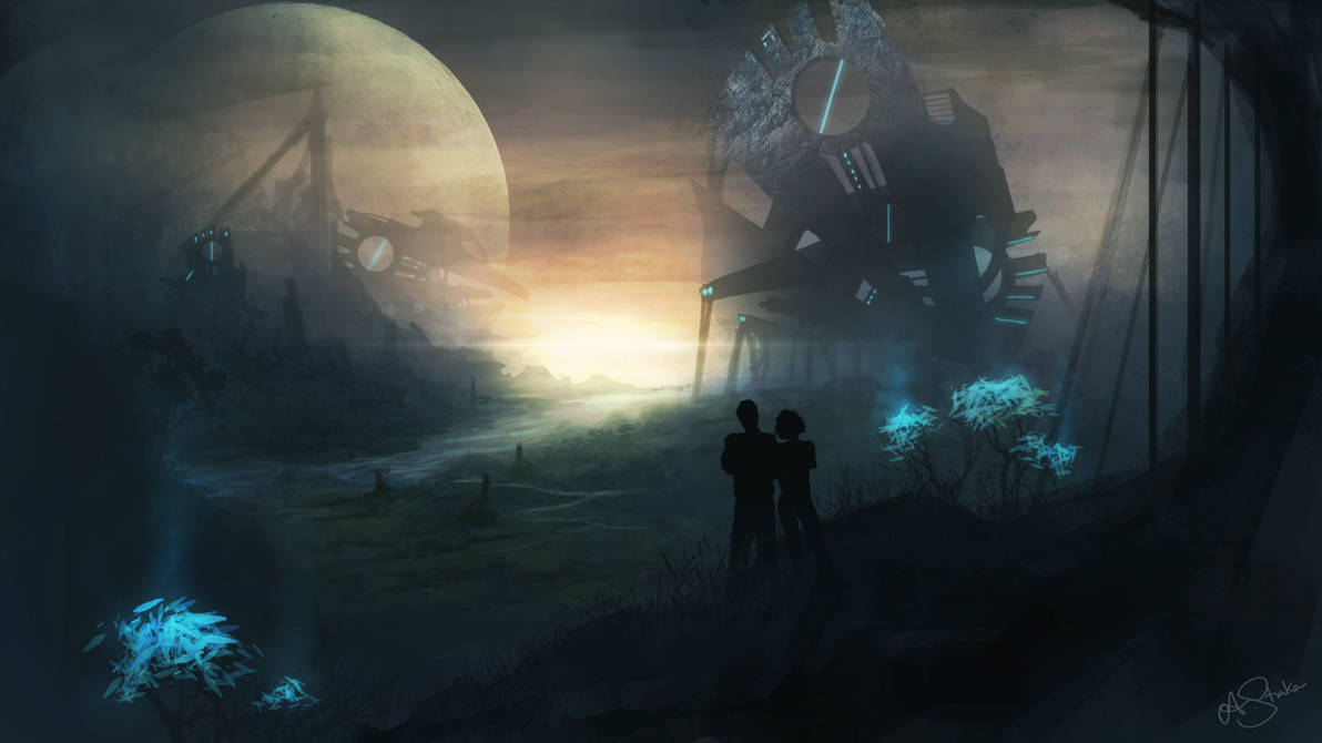 Hope (Sci fi landscape) by AshStraker Hope (Sci fi landscape) by AshStraker