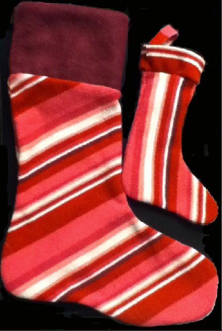 Striped Christmas Stockings!