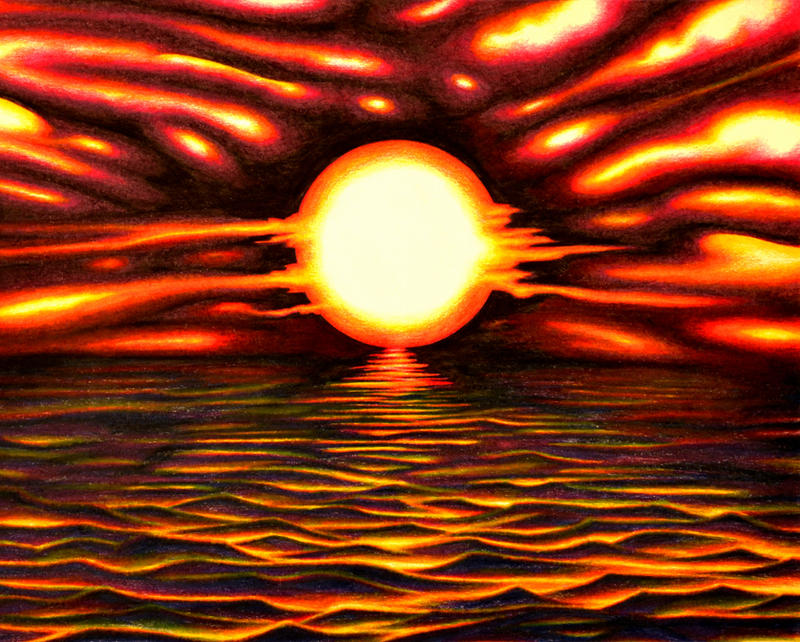 Sunset Distorted Warped Sunset by Megacosmichroma on DeviantArt