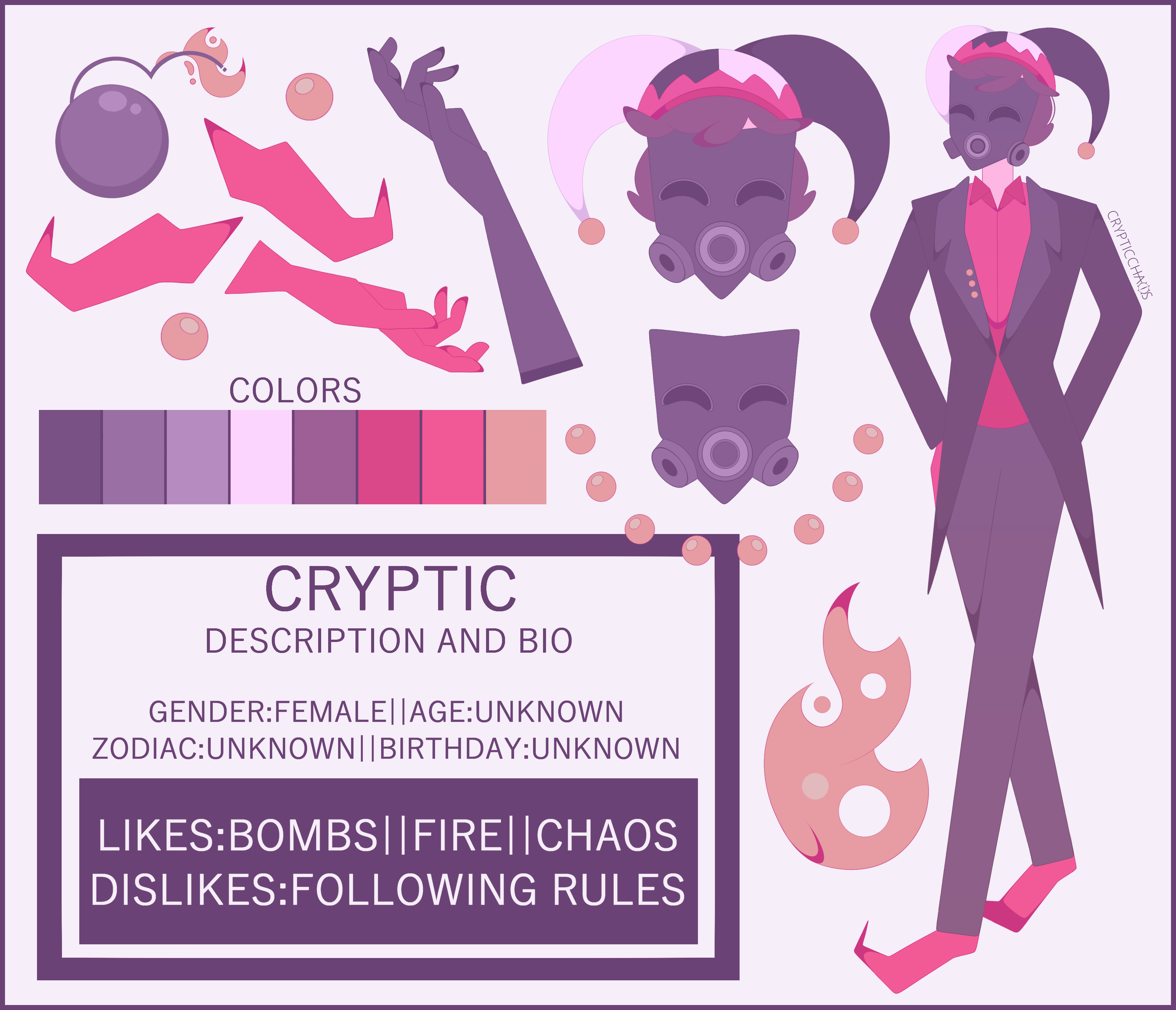 Cryptic Drawing Example Cryptic REFERENCE SHEET by CRYPTICCHA0S on DeviantArt