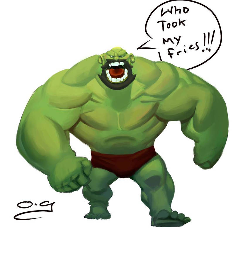 Green monster by gabilish on DeviantArt