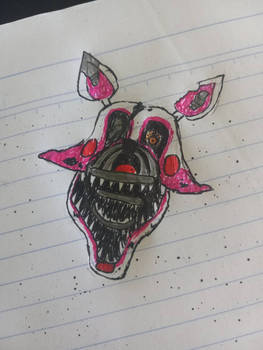 Nightmare Mangle face drawing