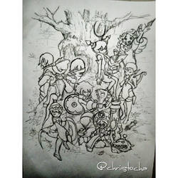 Dragon Nest - All Job Pencil Sketch