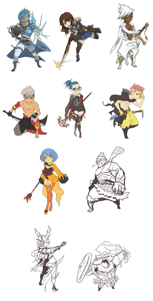 RPG Character Designs by FF69 on DeviantArt