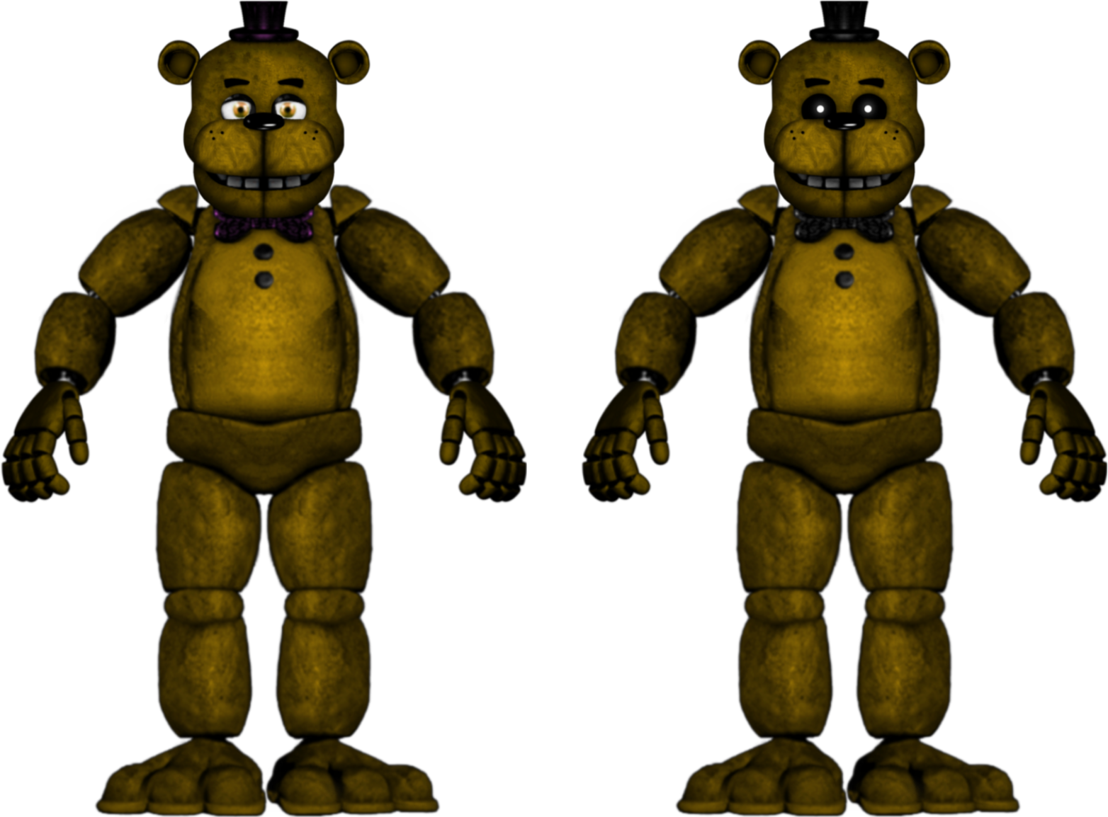 Fredbear Model (based off UCN) by JackFazbearGames on DeviantArt