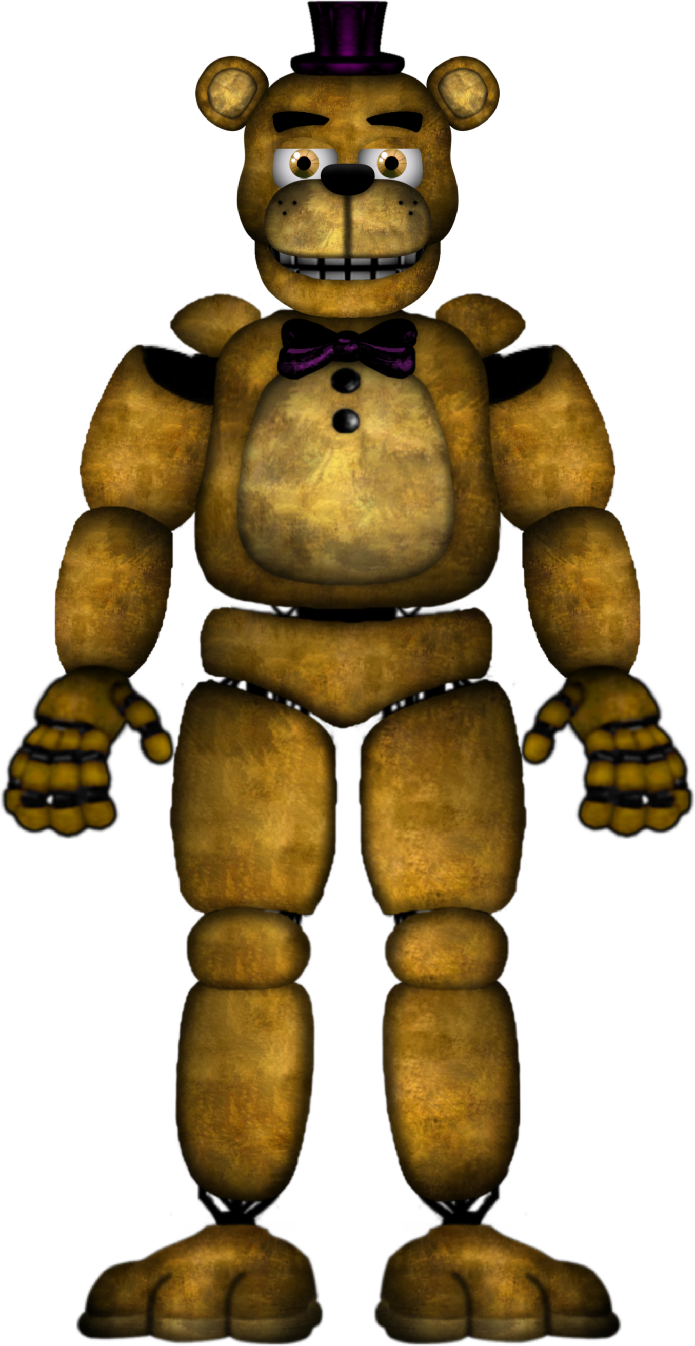 Made a better golden Freddy and a canonical UCN fredbear : r