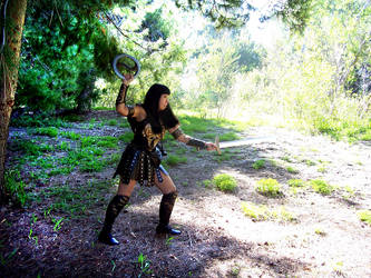 2011 Halloween, Xena at Yorba Linda Park