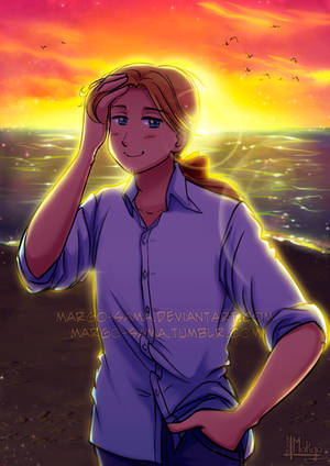 [Commission][APH] French sunset by Margo-sama