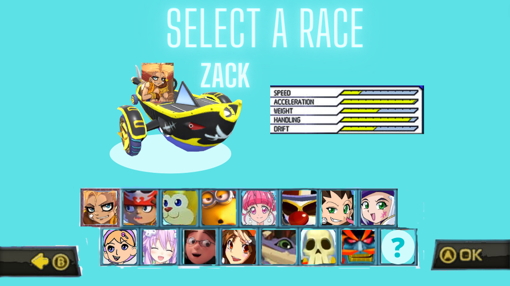 Zack And Wiki Racing - My Roster by ZackWiki on DeviantArt
