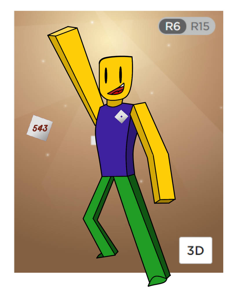 (OOF!) The Roblox Noob Character by Josedot543 on DeviantArt