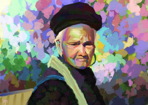 old woman portrait