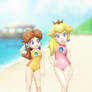 Peach and Daisy (swimsuit)