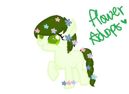 Mlp flower themed adopt *SOLD* by Acid-Black-Cherry on DeviantArt