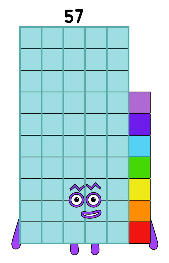 Numberblock 57 by mateoo188 on DeviantArt