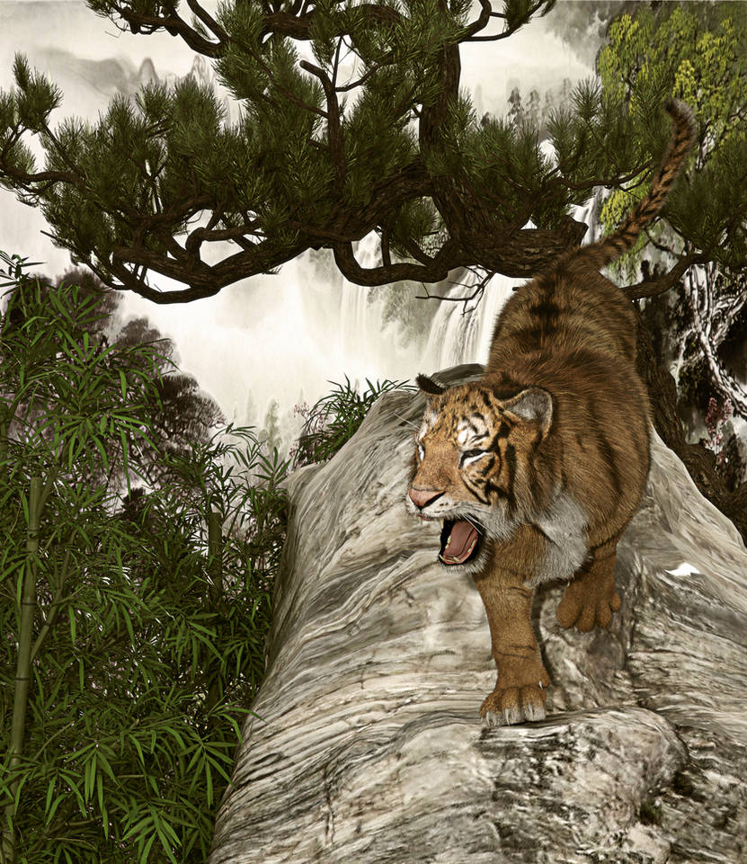 Tiger Descending The Mountain by Degas2019 on DeviantArt