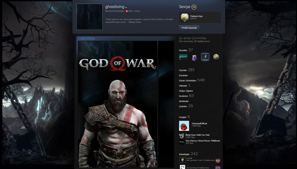 God Of War Ps4 Steam Profile Kratos By Turkeyball On Deviantart God Of War Ps4 Steam Profile Kratos By Turkeyball On Deviantart