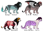 Song Inspired Feline Adopts (Auction) closed by Shadowhawk-Adopts