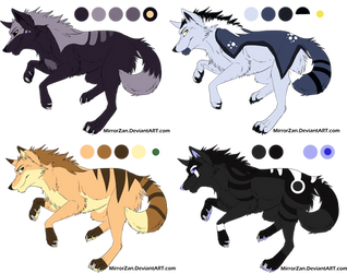 Song-Themed Wolf Adopts (Auction) OPEN