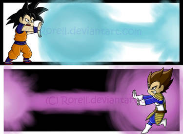 Goku and Vegeta Bookmarks