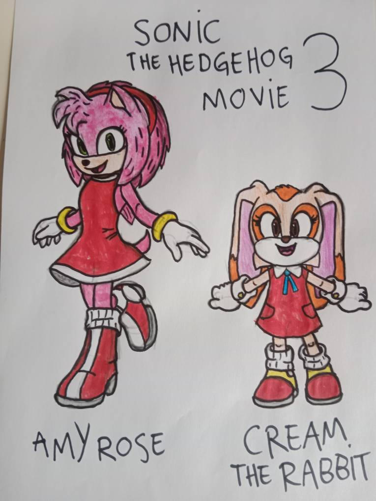 Deviantart Amy The Rabbit Amy Rose and Cream The Rabbit (colorized) by Veru23 on DeviantArt