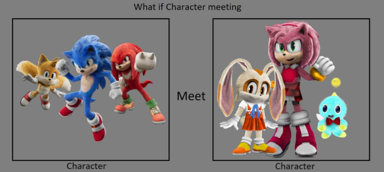Sonic Tails and Knuckles Meet Amy, Cream and Chees by Veru23 on DeviantArt