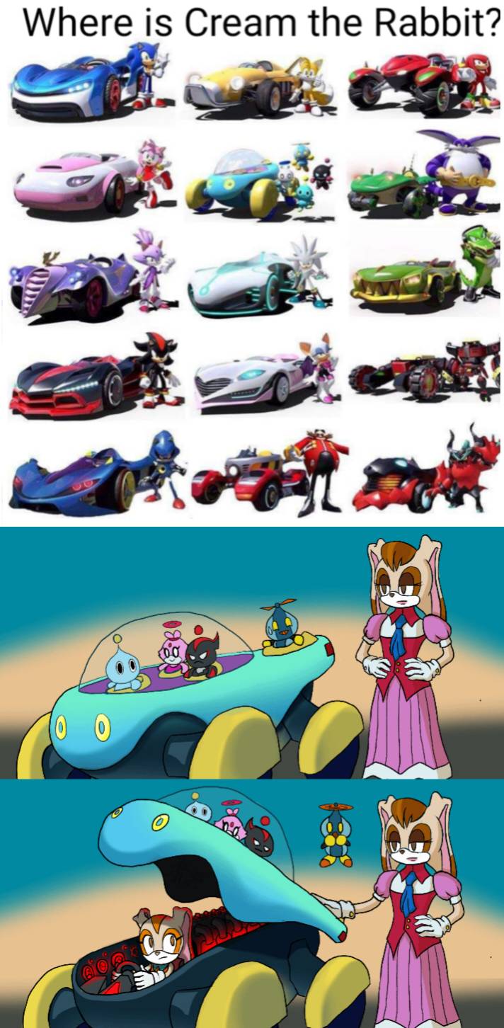Cream The Rabbit Racing (Team Sonic Racing Cream The Rabbit) It's a Secret by Veru23 on DeviantArt