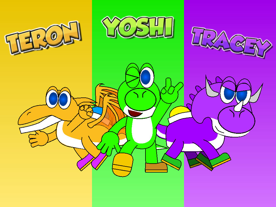 Three of the Yoshi Clan by BubblunTheDragon on DeviantArt