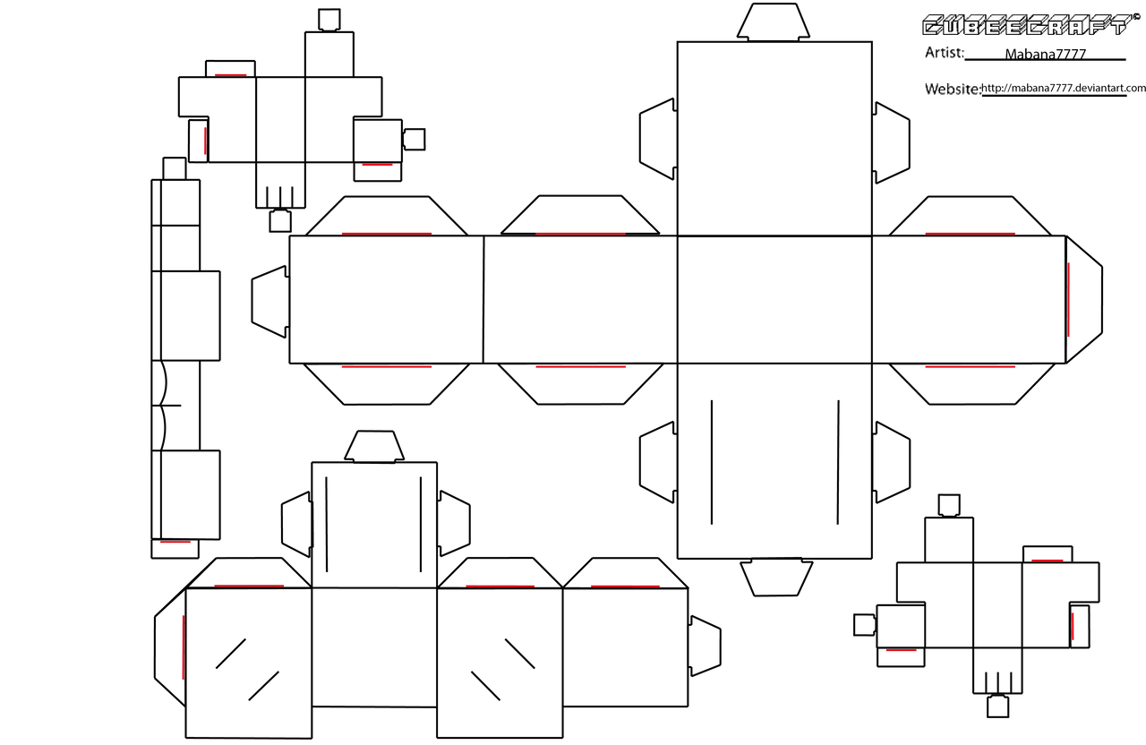 Cubeecraft Template Blank by Mabana7777 on DeviantArt Cubeecraft Template Blank by Mabana7777 on DeviantArt