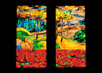Landscape stained glass