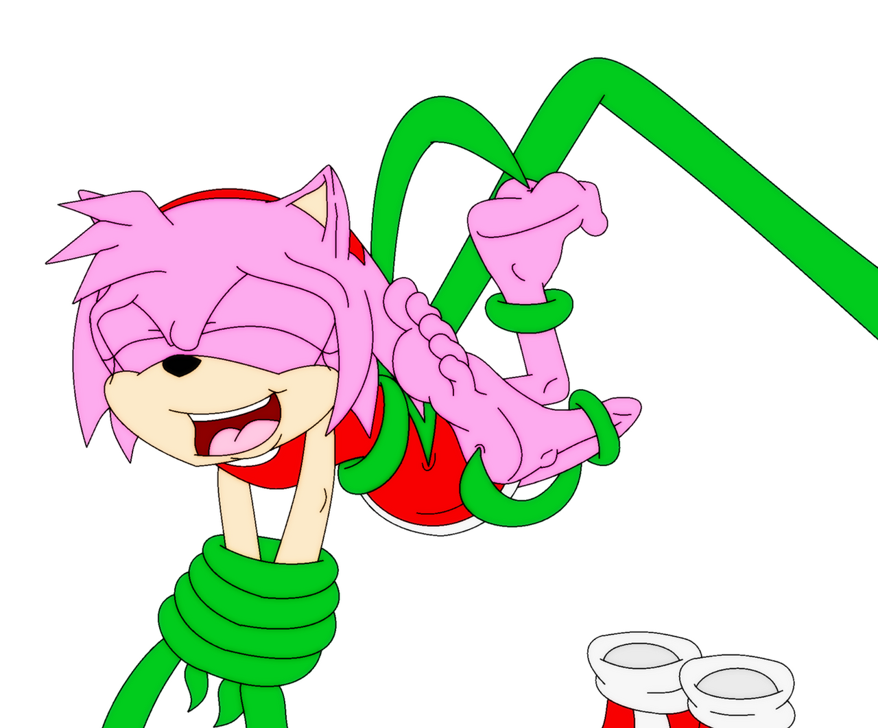 Amy rose feet tickle fruitgems / tickle bot invaision by amyintrouble101 on...