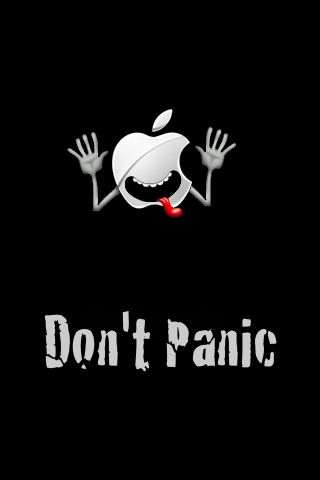 Don't Panic, iPhone style.