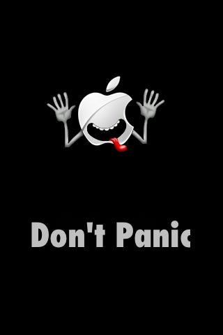 Don't Panic, iPhone style 3.