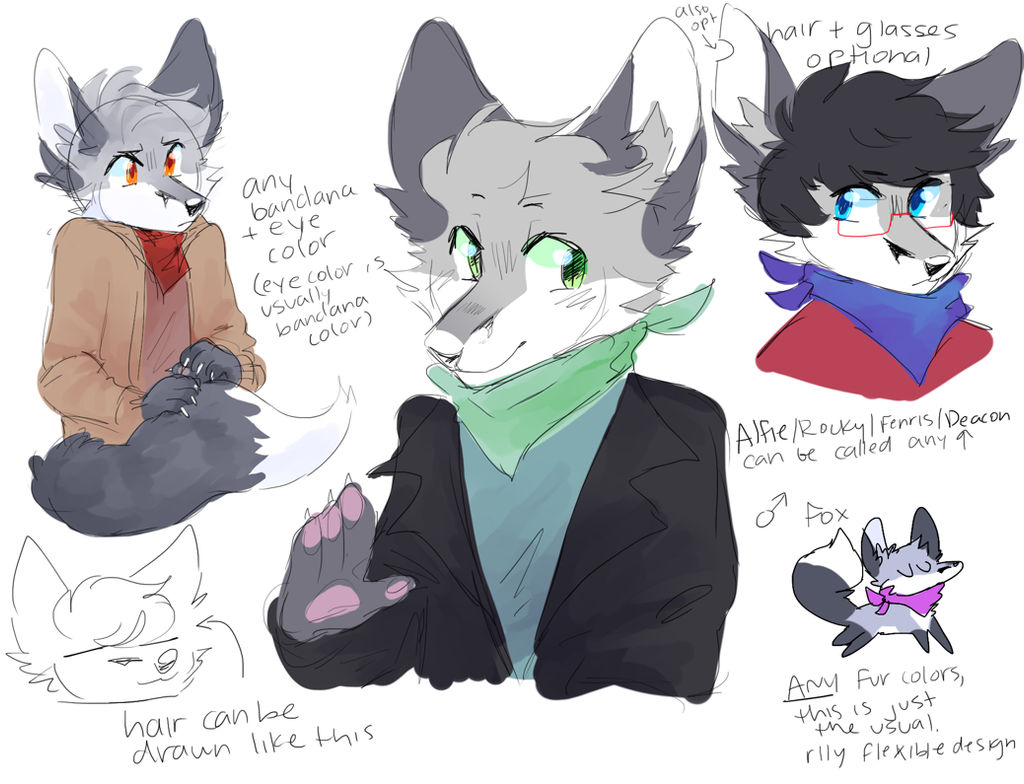 Fox Fursona Ref by captyns on DeviantArt